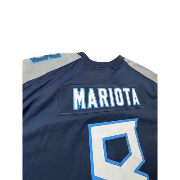 Nike Mariota NFL Titans Jersey #8 Navy Blue XXL - Picture 9 of 11